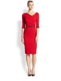 Black Halo - Jackie O Three-Quarter Sleeve Dress at Saks Fifth Avenue